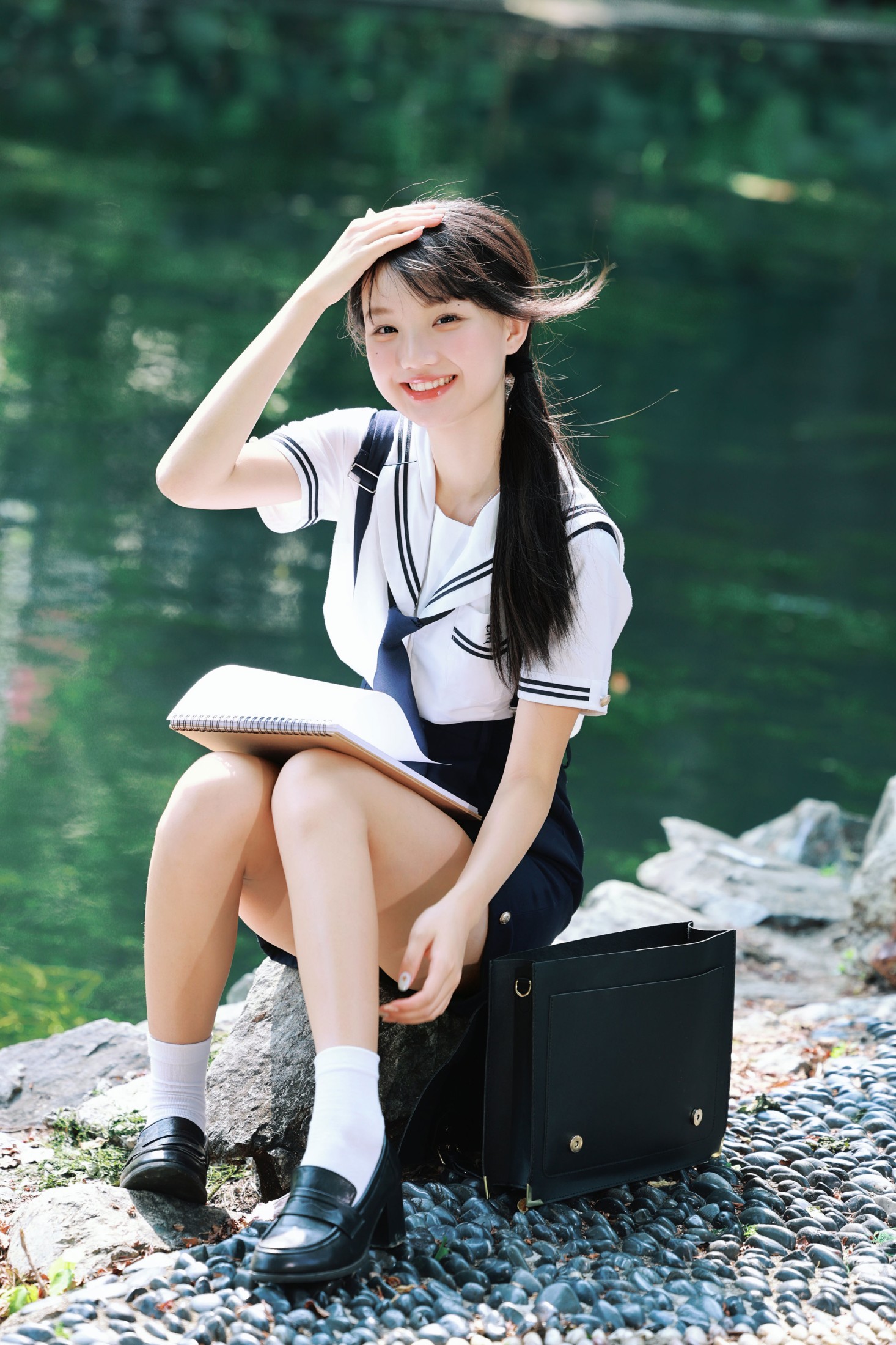 《夏风、湖水与 JK，是永不褪色的青春，仿胶片感》[32P]