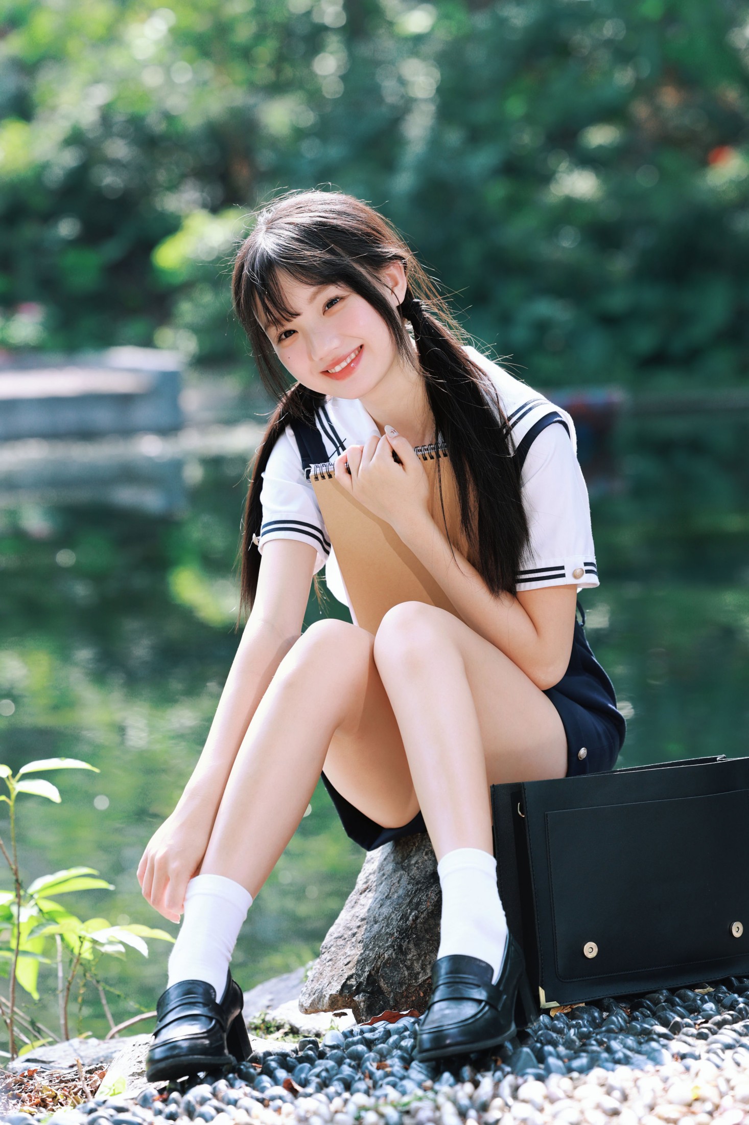 《夏风、湖水与 JK，是永不褪色的青春，仿胶片感》[32P]