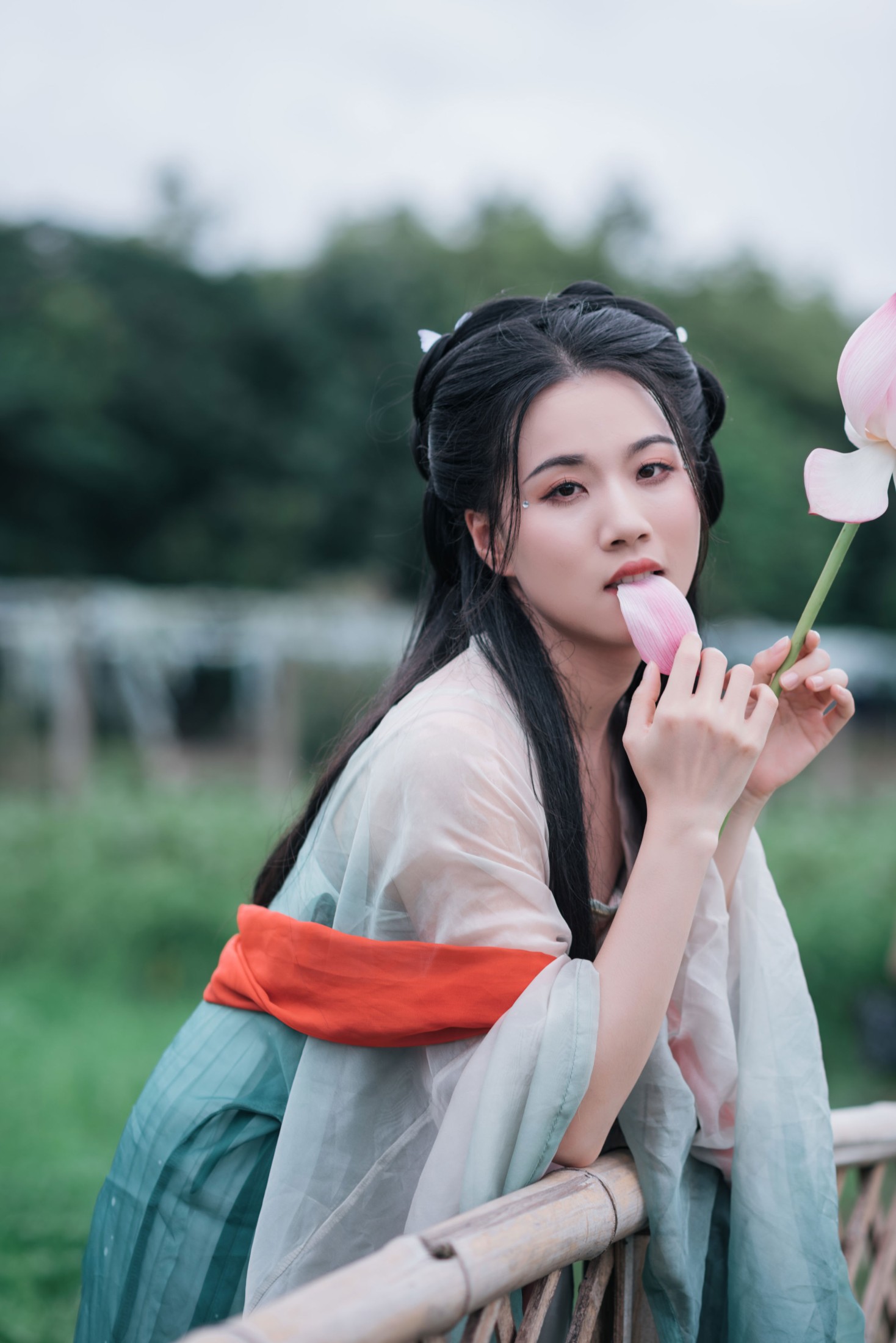 《荷风渡，一瓣清欢入眉间》[10P]