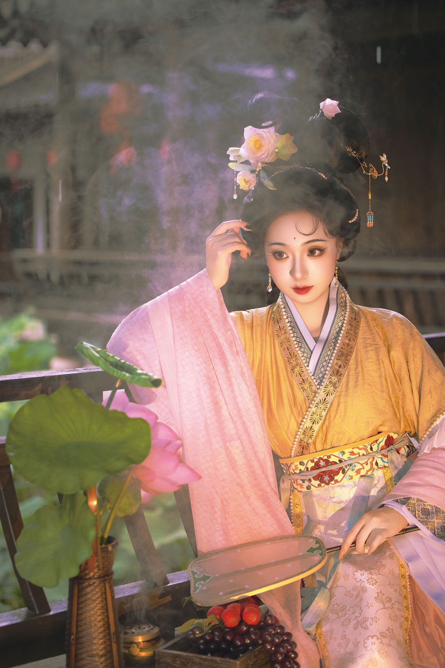 晚风吻尽荷花叶
