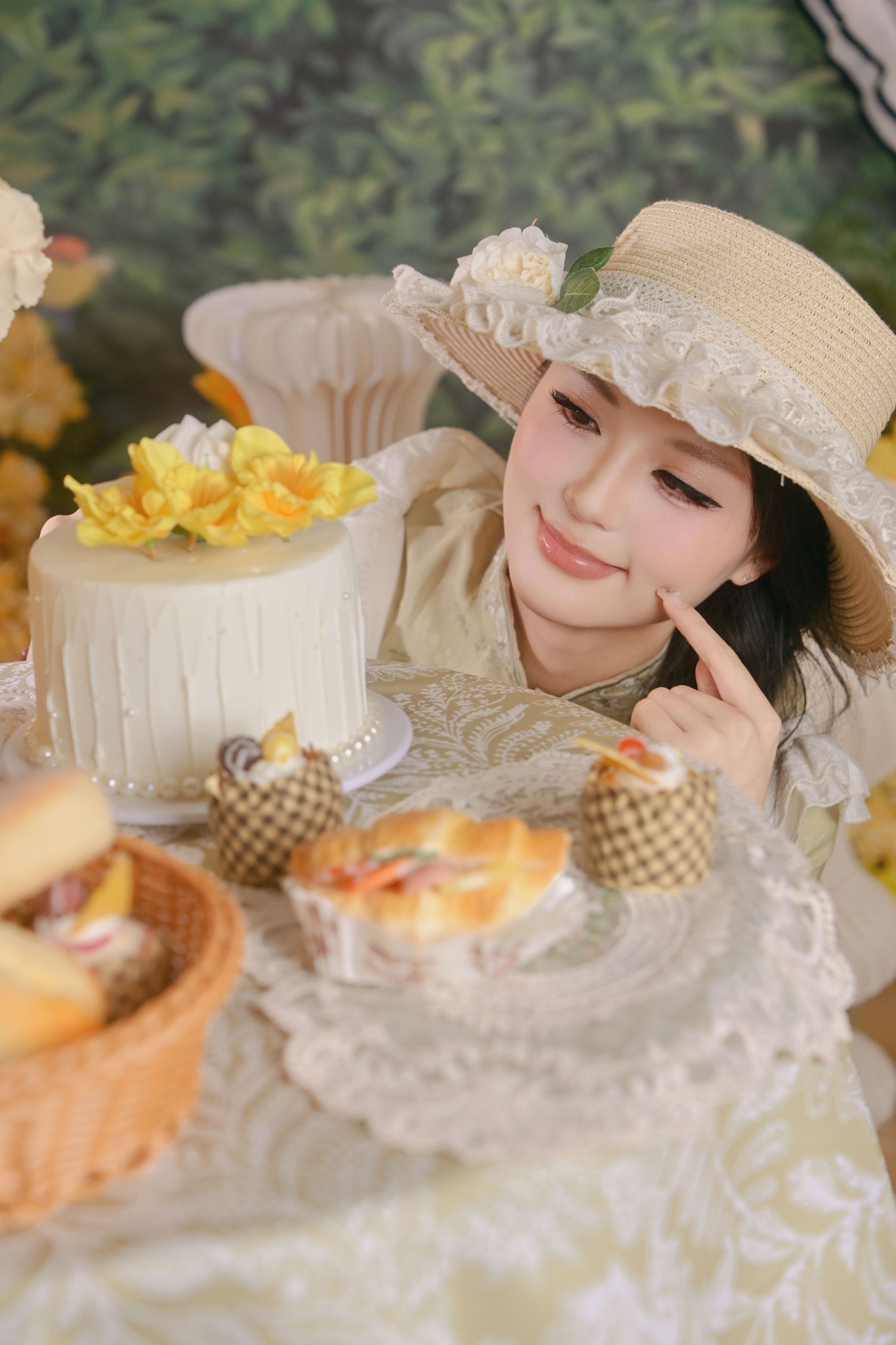 油画少女