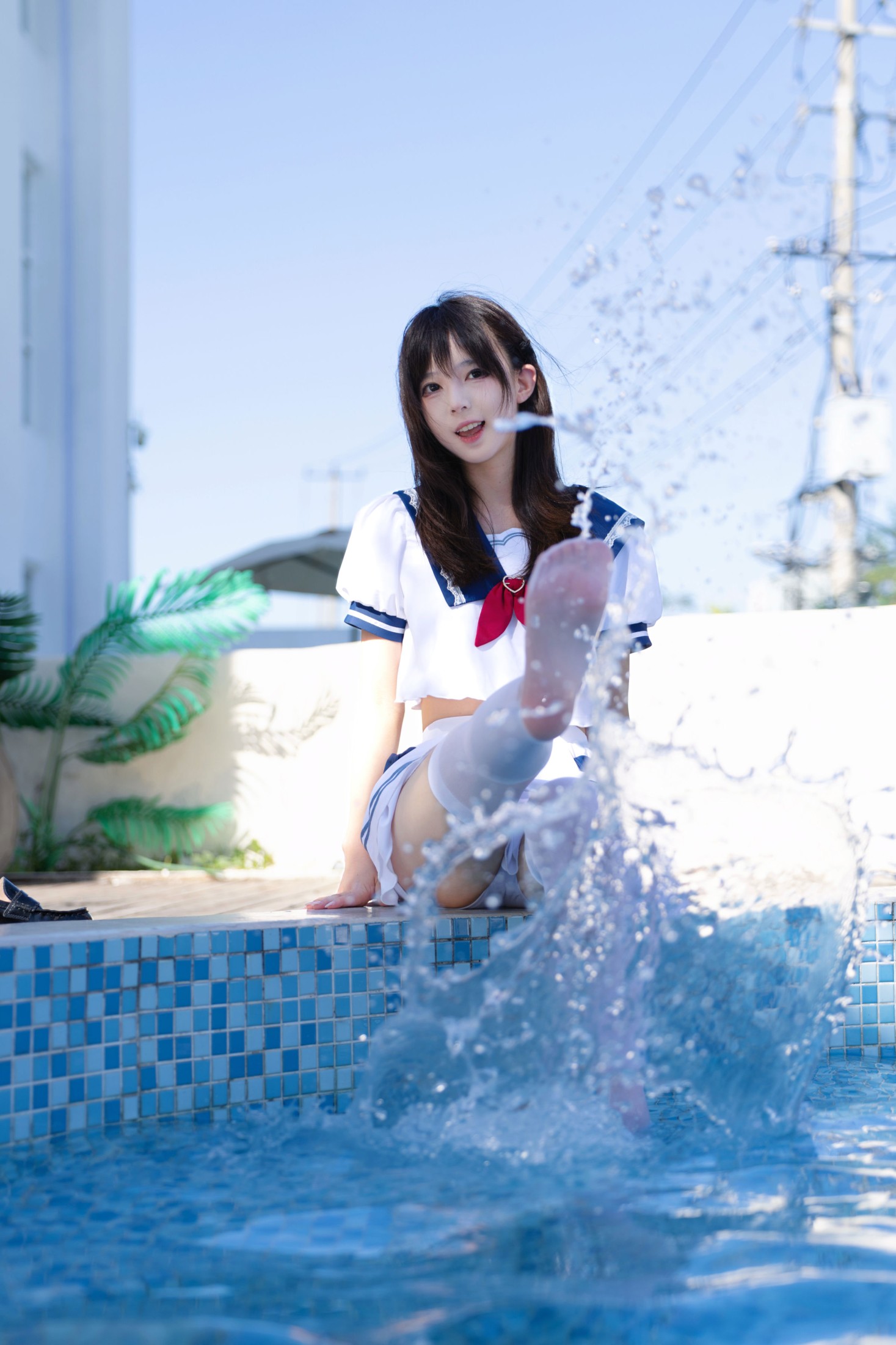 朱朱大人-夏日泳池写真