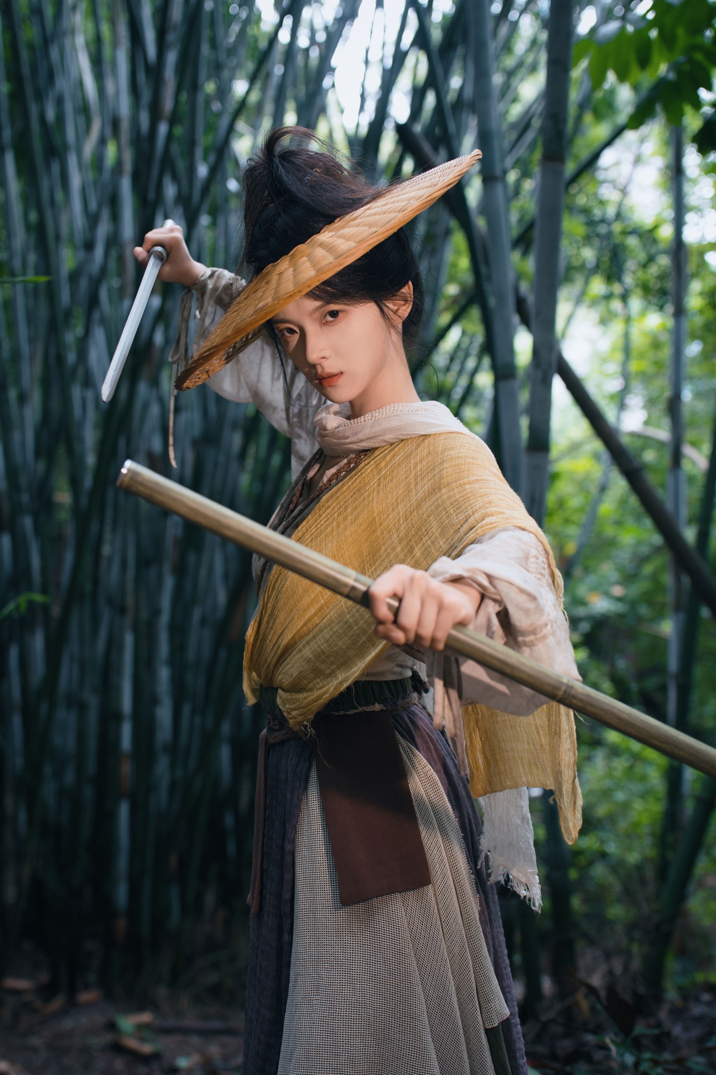 竹林赴江湖，一身布衣剑胆