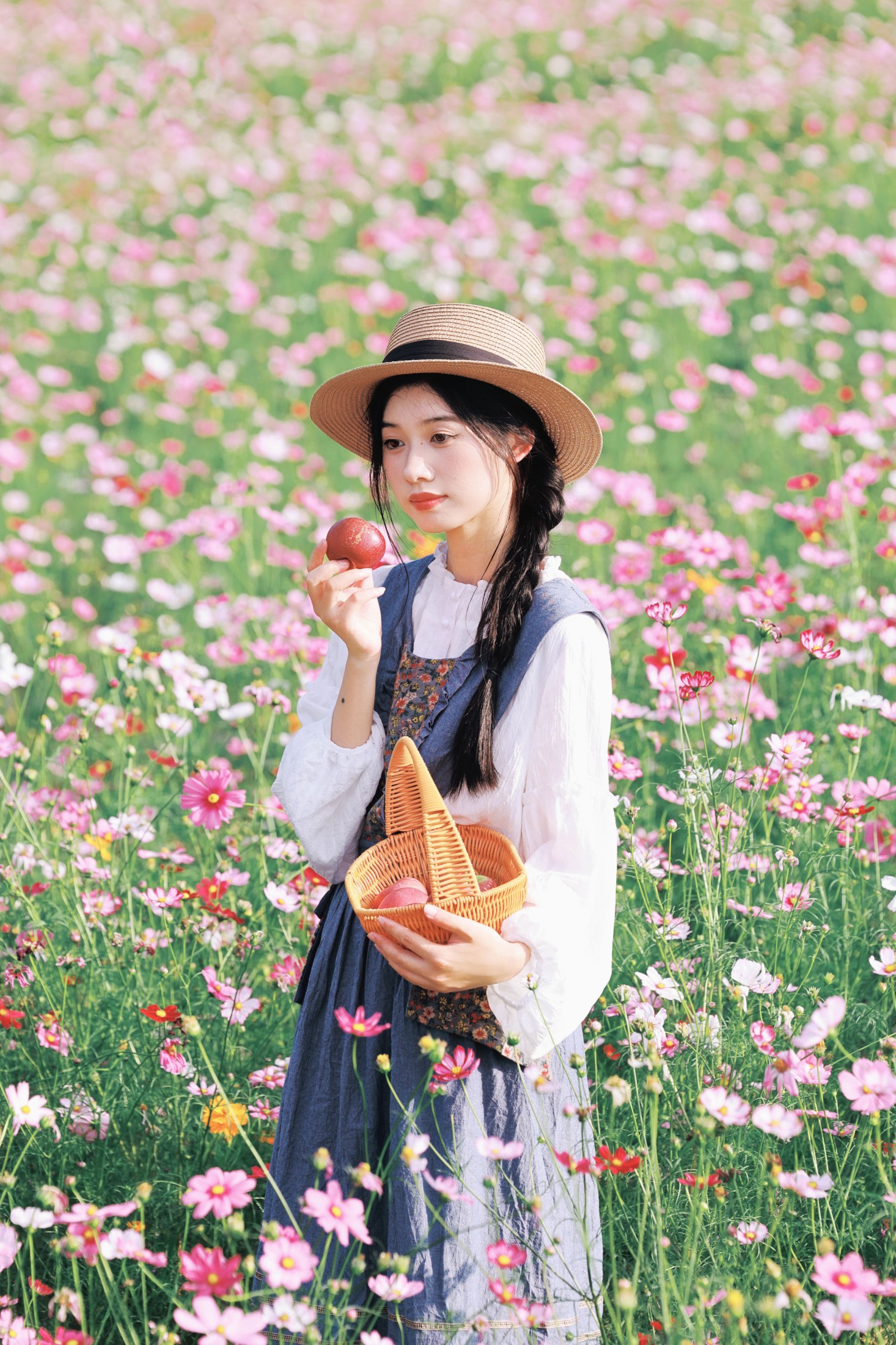 《春日限定｜格桑花海里的田园少女》[20P]