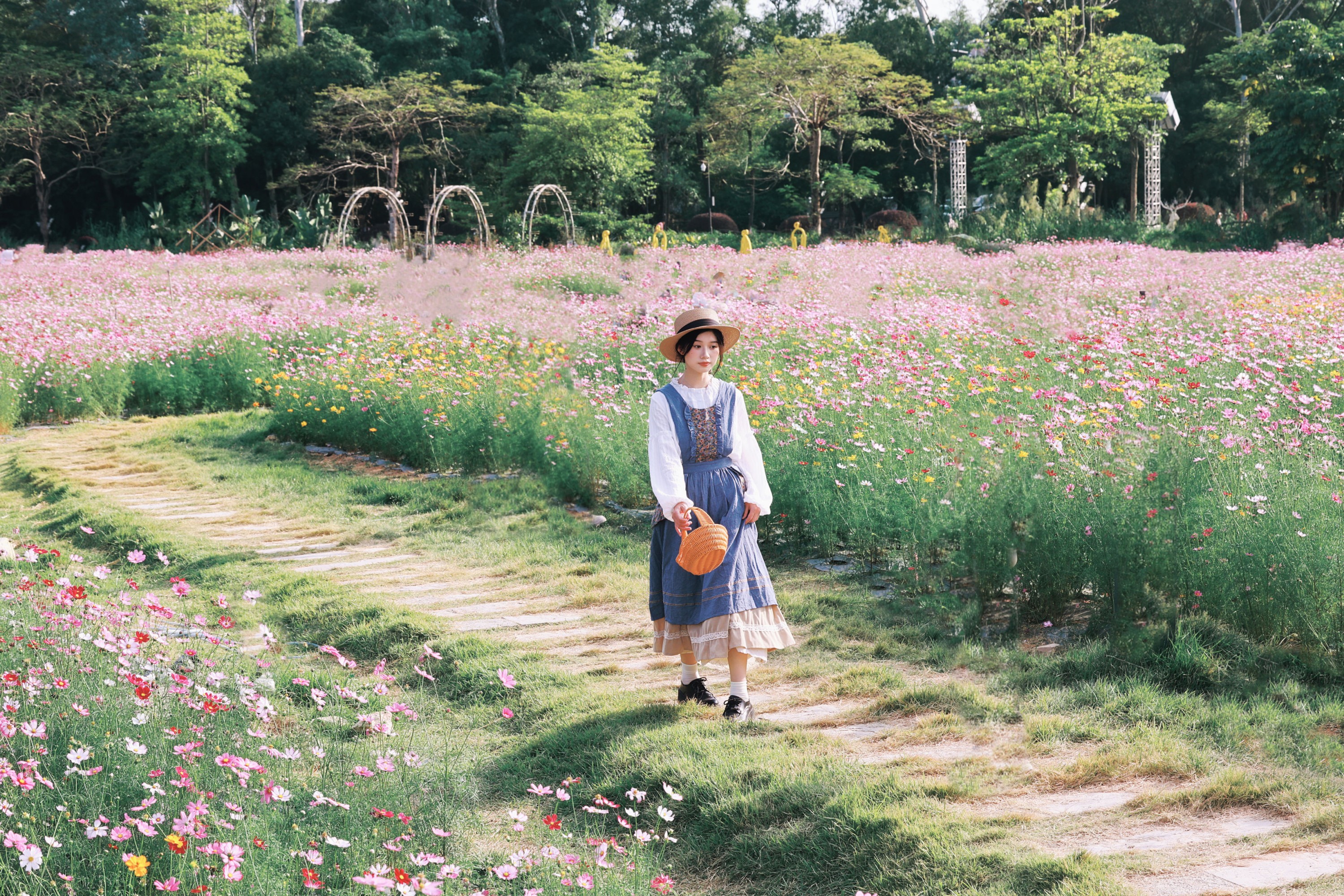 《春日限定｜格桑花海里的田园少女》[20P]