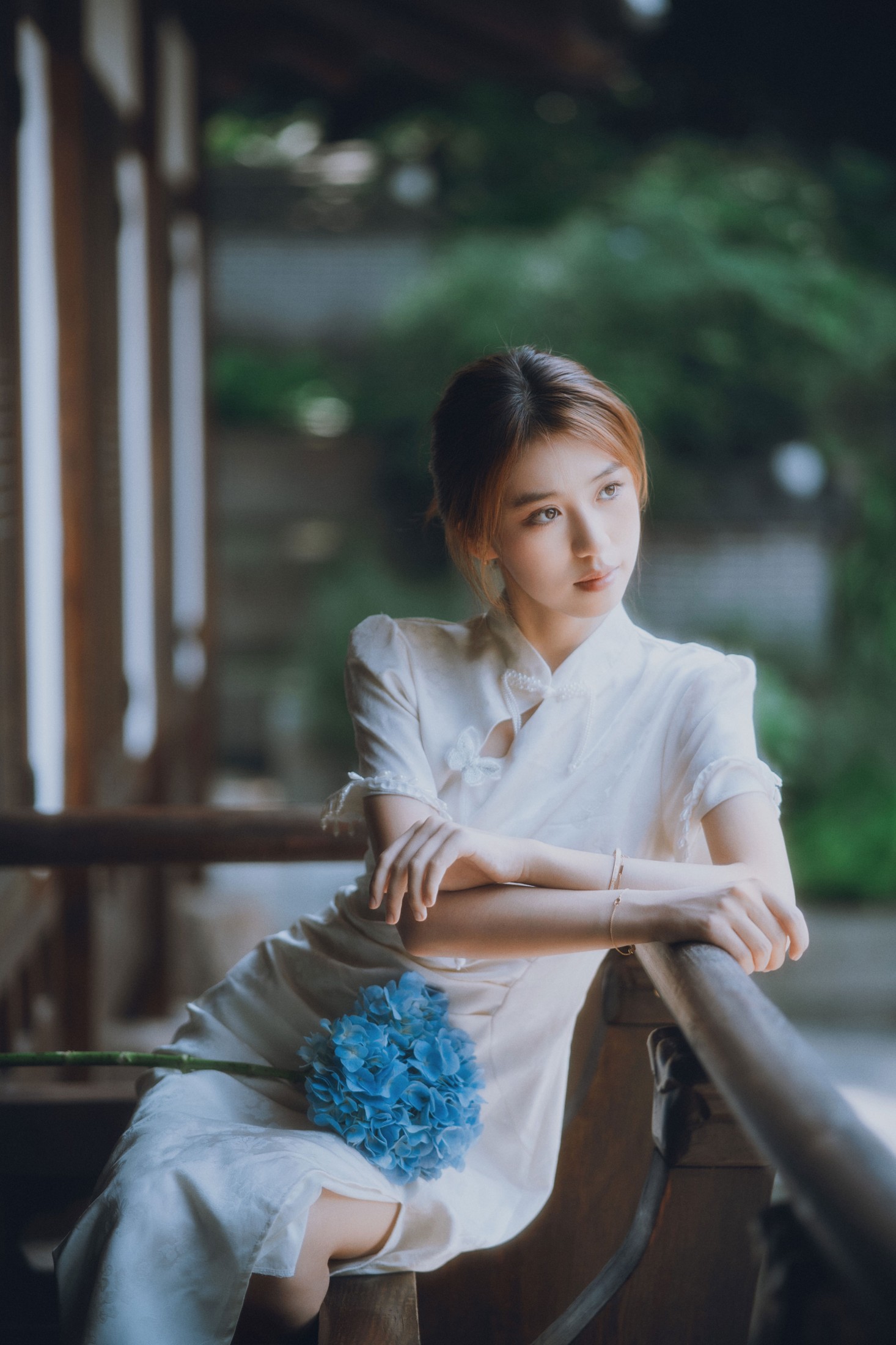 《清冷感古风与蓝绣球的适配度满分》[15P]