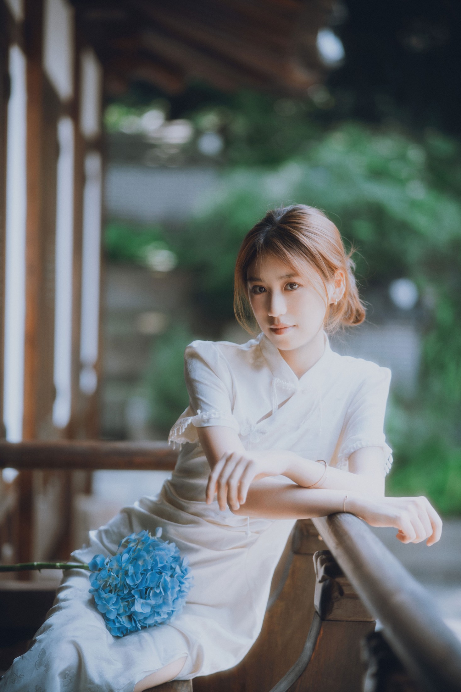 《清冷感古风与蓝绣球的适配度满分》[15P]