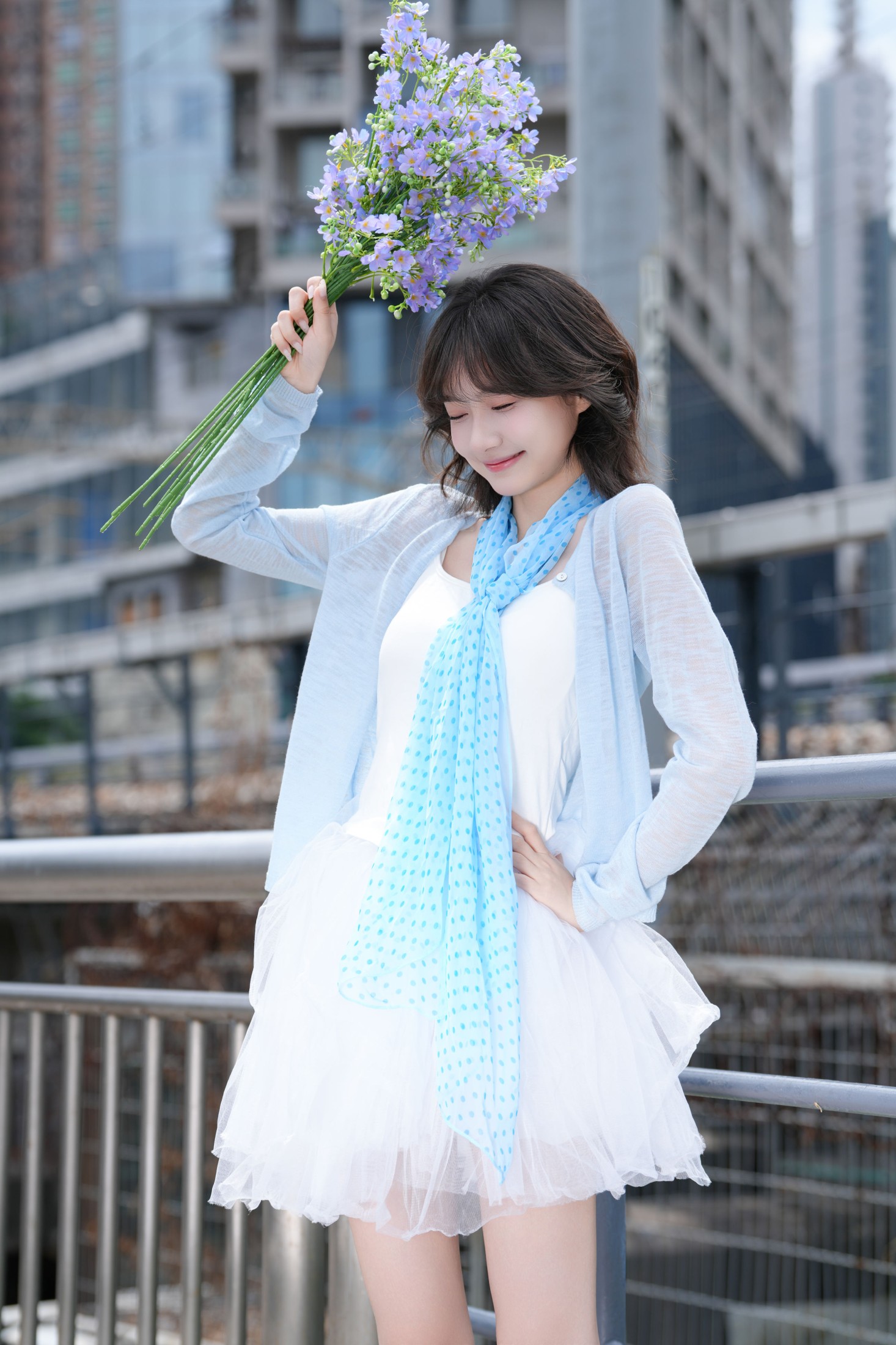 《木栈道上的清甜少女》[28P]