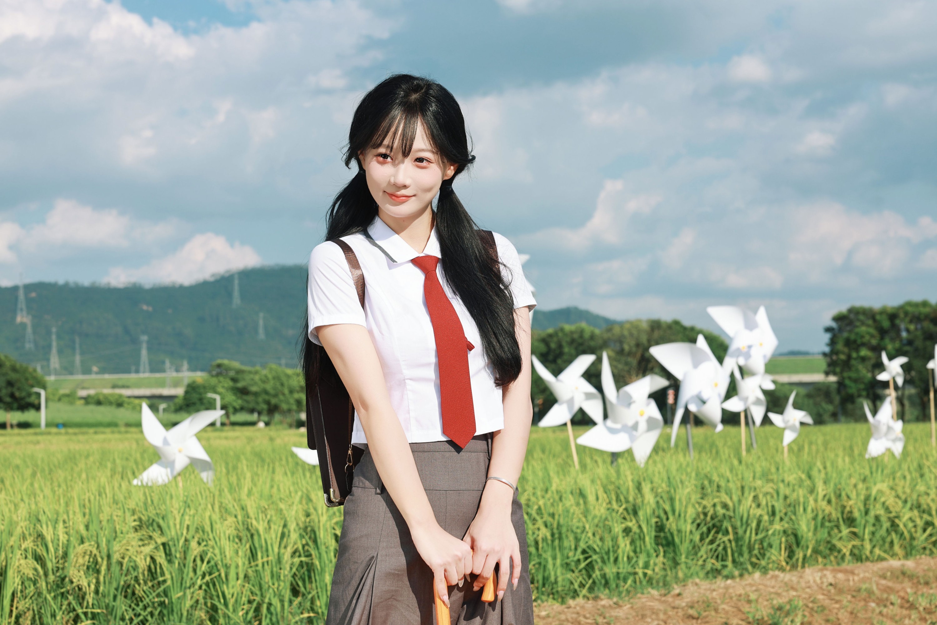 《稻田、蓝天与 JK 少女》[22P]