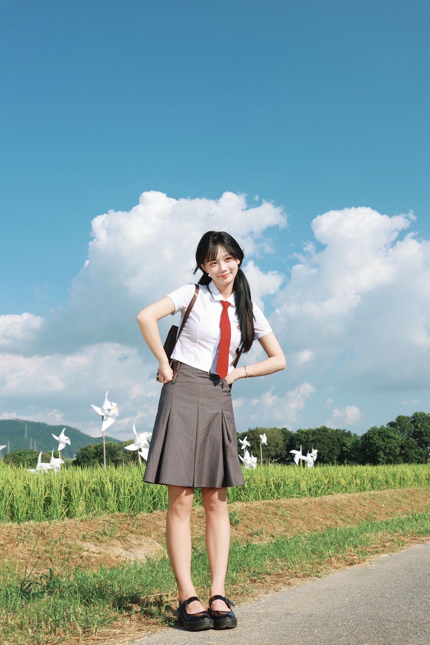《稻田、蓝天与 JK 少女》[22P]